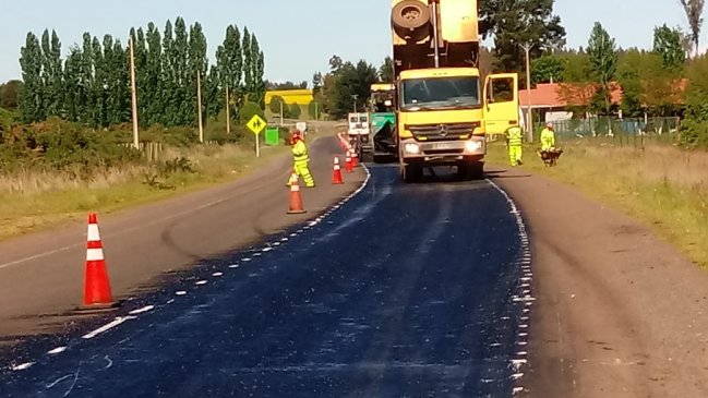 50 por ciento de avance presentan las obras del camino Lautaro - Galvarino en La Araucanía