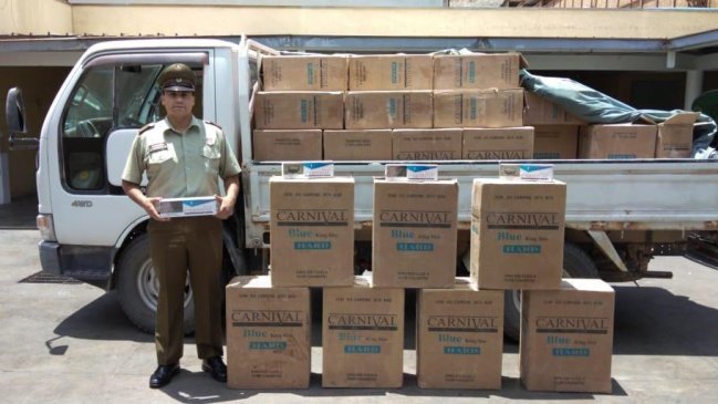 Incautan en Tocopilla cigarrillos de contrabando avaluados en más de 51 millones