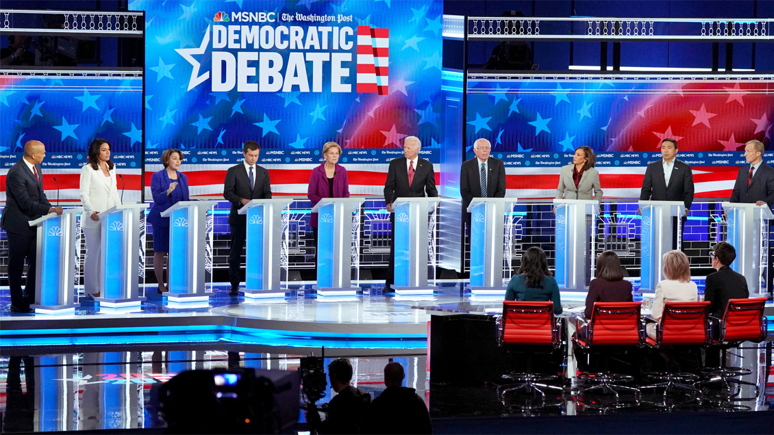 Todos contra Trump: Precandidatos demócratas sacaron chispas en debate