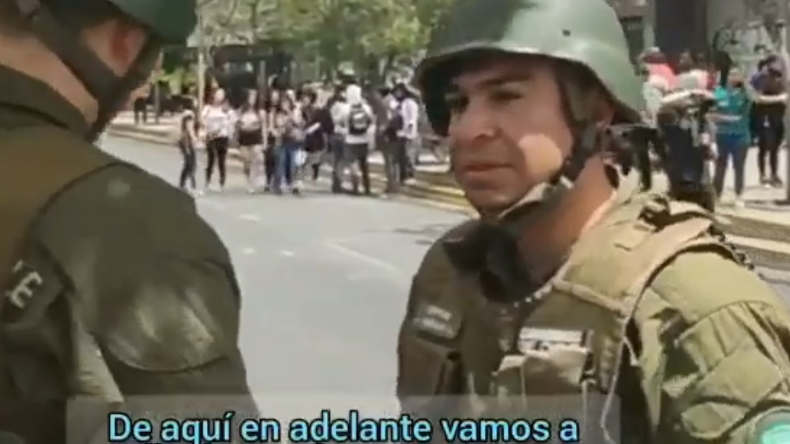 Carabineros desmiente orden de salir sin identificación de capitán en Ñuñoa