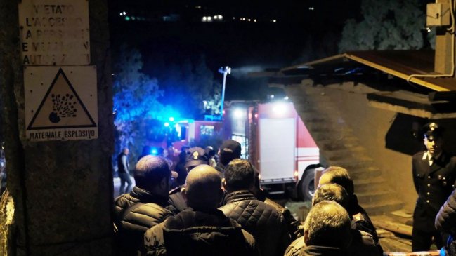 Explosión de un almacén de fuegos artificiales dejó cinco muertos en Italia