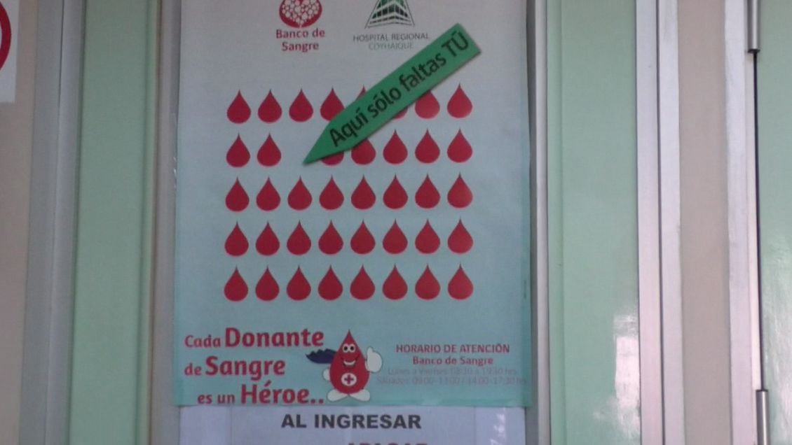 Hospital Regional de Coyhaique registra importante baja de stock en su banco de sangre