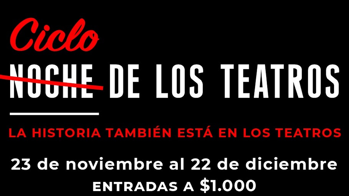 Noche de los Teatros se transforma en Ciclo de los Teatros con entradas a 