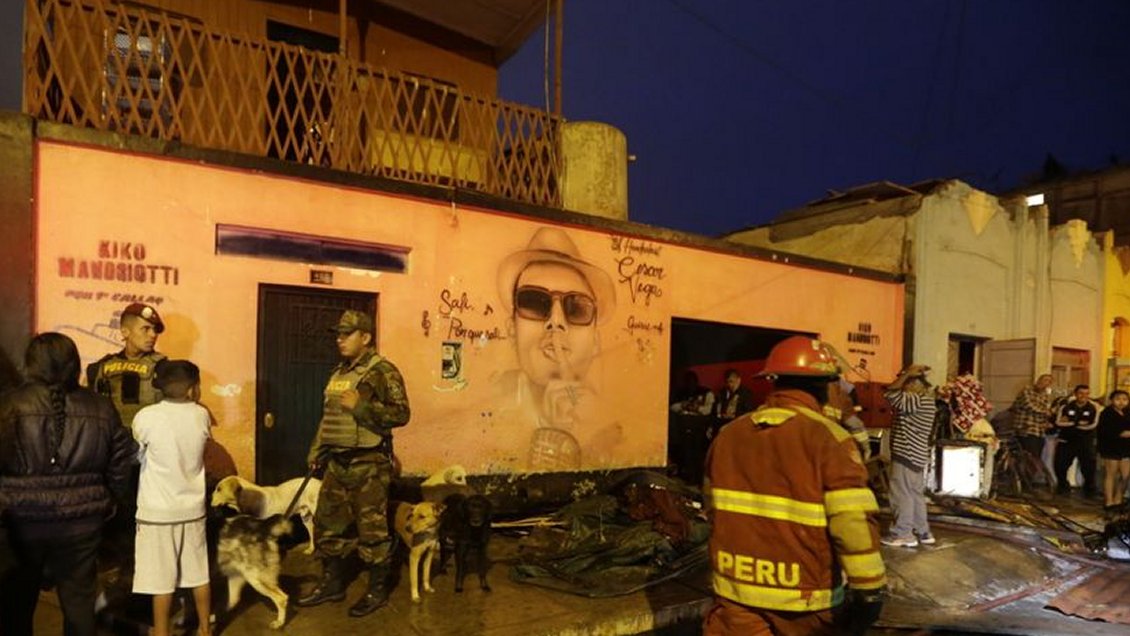 Un incendio de viviendas en Perú dejó seis muertos y un desaparecido