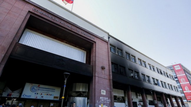 Justicia ratificó la prisión preventiva del único imputado por incendiar la Gobernación de Concepción
