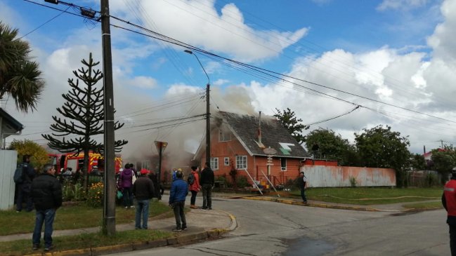 Incendio provocó daños en casa de Frutillar
