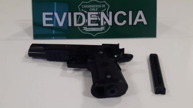 San Carlos: Detienen a sujeto con pistola de aire comprimido adaptada para balines