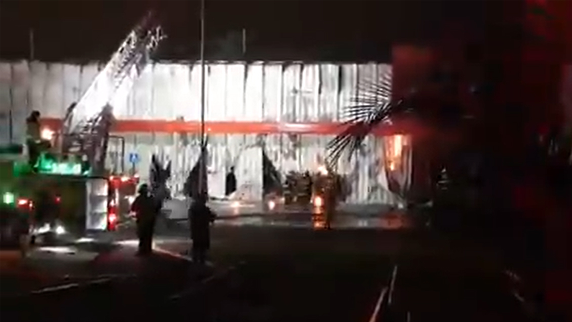 Incendio en supermercado moviliza a Bomberos en Puente Alto
