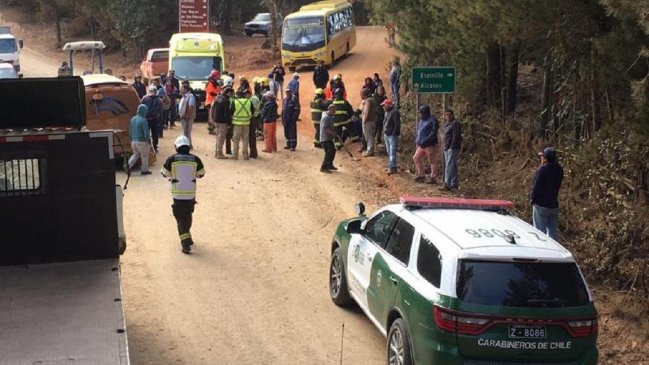 Ocho lesionados deja accidente de tránsito en Pichilemu