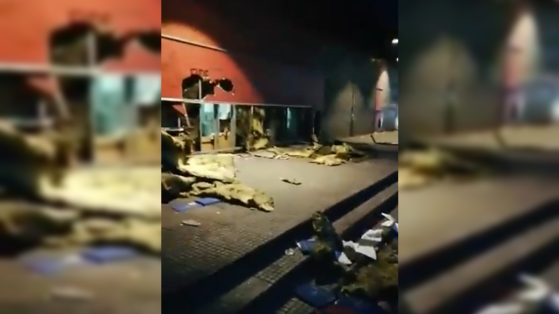 Nuevamente saquearon la intermodal de La Cisterna