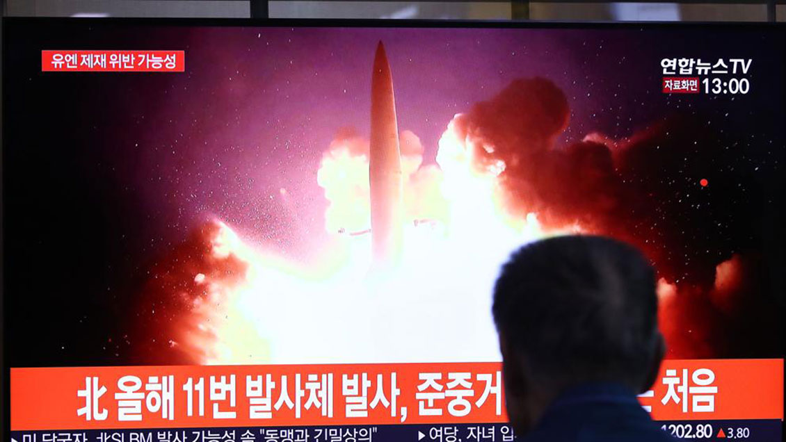 Corea del Norte volvió a disparar un lanzacohetes de gran tamaño