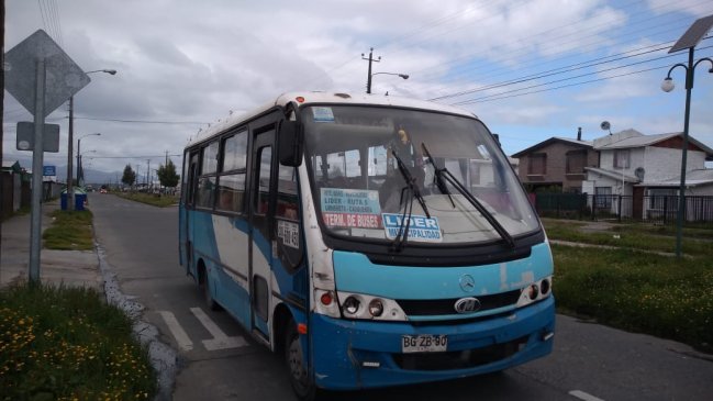 Microbuseros suspenden paro programado para este martes en Puerto Montt