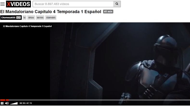 Usuario chileno pirateó The Mandalorian y lo subió a famoso sitio porno