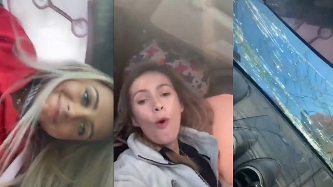 Adolescentes volcaron en accidente vehicular e inmediatamente grabaron un video para TikTok