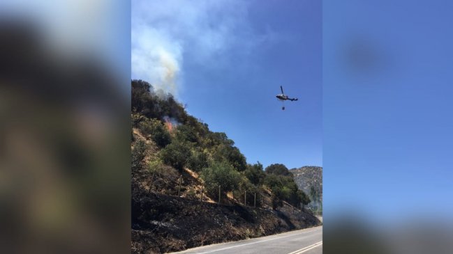 Intendencia declara alerta roja para Santa Cruz por incendio forestal Cuesta La Lajuela