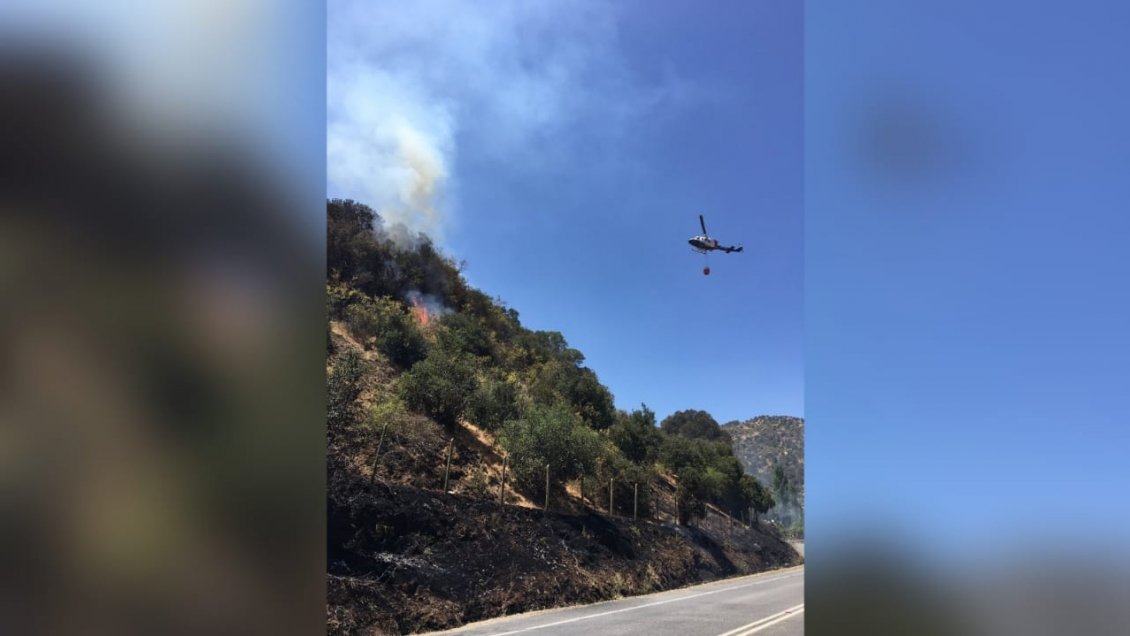 Intendencia declara alerta roja para Santa Cruz por incendio forestal Cuesta La Lajuela