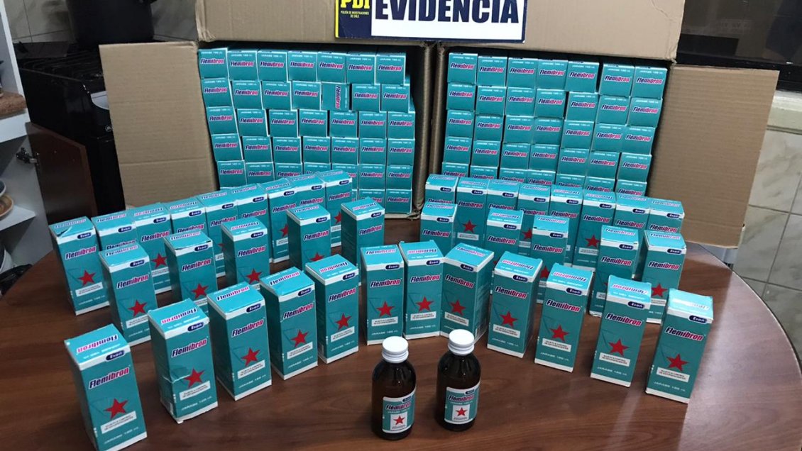 Dos detenidos por venta ilegal de jarabes en Temuco