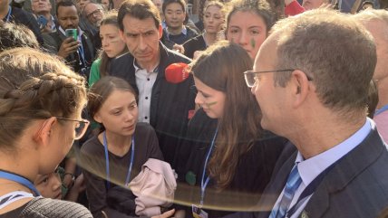  Encuentro entre Greta Thunberg y chileno champion en la COP25  