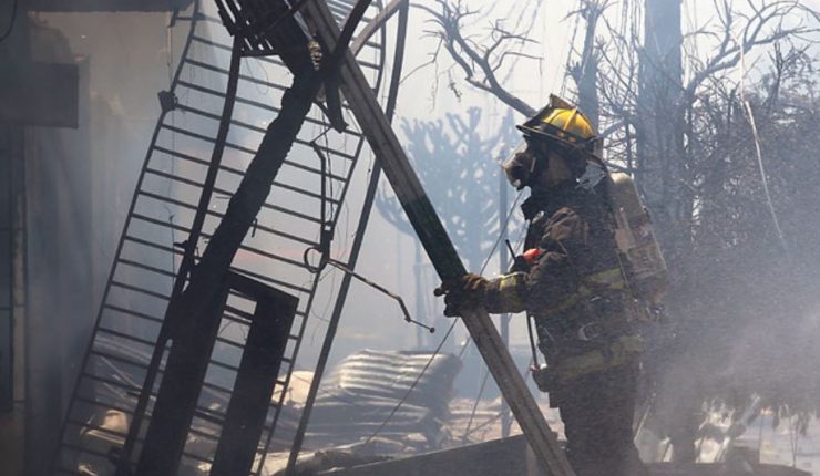 Incendio destruyó por completo una escuela rural en Galvarino