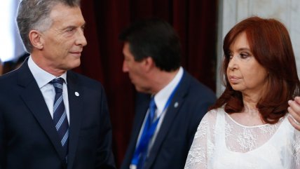   El tenso saludo entre Mauricio Macri y Cristina Fernández 
