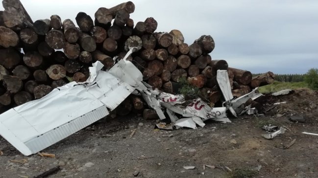 Avioneta capotó y dejó un muerto en cercanías de Cabrero