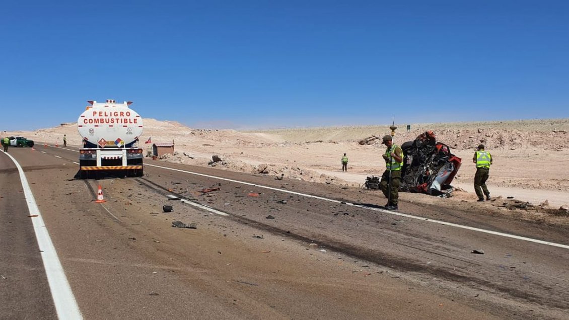 Una persona fallecida tras accidente en las cercanías de Calama