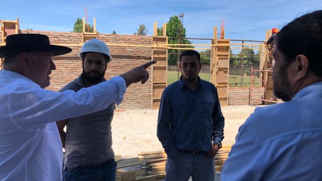 Sala multiuso del Estadio de Longaví presenta un 25% de avance