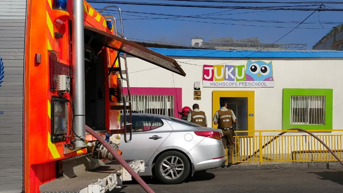 Jardín infantil de Antofagasta fue evacuado por incendio en el recinto