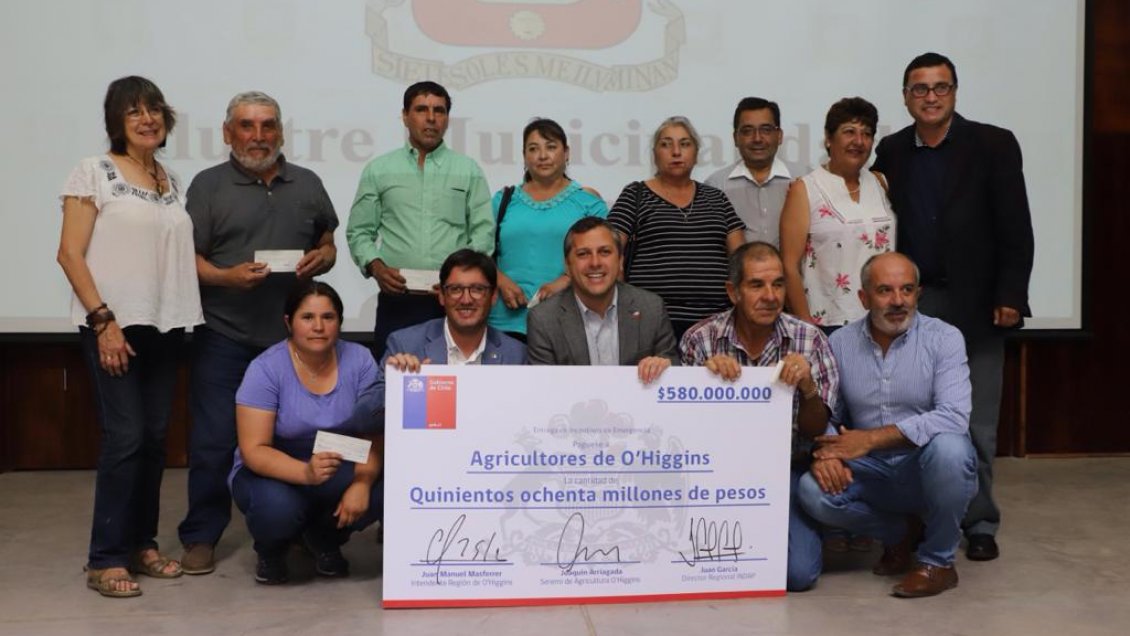 O’Higgins: Más de cuatro mil agricultores recibirán apoyo económico para enfrentar la sequía