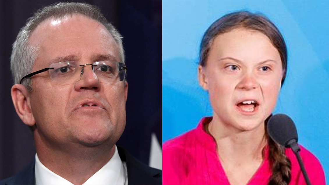 Primer ministro australiano y Greta Thunberg se enfrentan por la crisis climática
