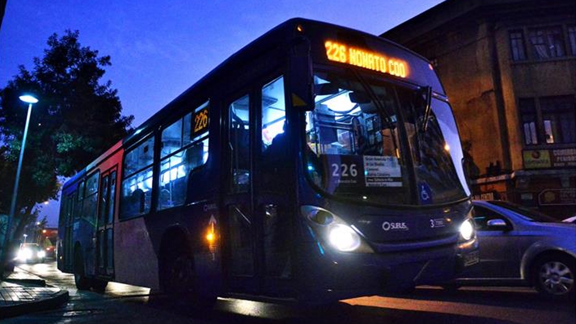 Transantiago volverá a tener servicios nocturnos desde este jueves