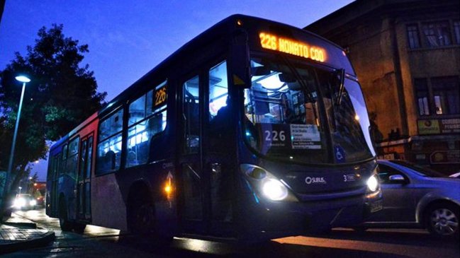 Transantiago volverá a tener servicios nocturnos desde este jueves