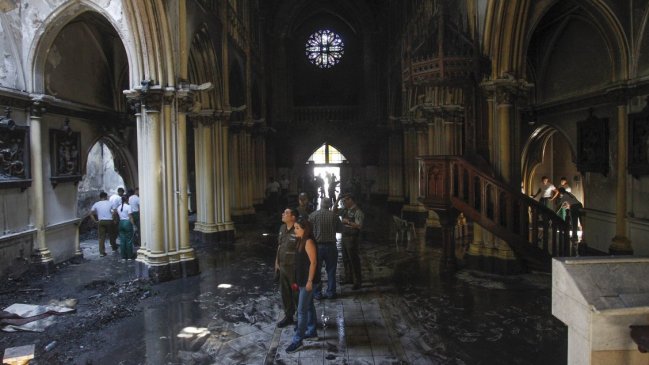 Prisión preventiva para imputado por incendio en iglesia San Francisco de Borja
