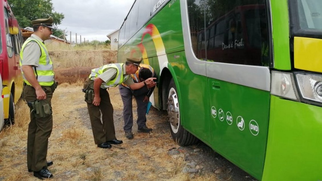 Ñuble: Fiscalización a bus que transportaba temporeros reveló una retahíla de infracciones