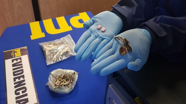 Dos mujeres fueron detenidas con hongos alucinógenos, marihuana y éxtasis en Concepción