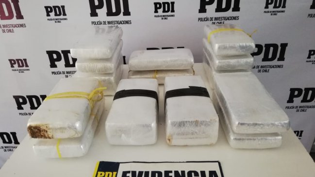 Operativo antidrogas terminó con dos detenidos y 24 kilos de marihuana incautados