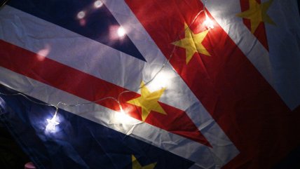  Bandera del Reino Unido fue retirada del Consejo Europeo en la antesala del Brexit  