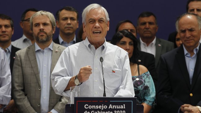 Presidente Piñera delineó los cuatro pilares de su hoja de ruta 2020