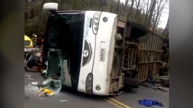 Injuv cerró sin responsables el sumario por accidente de bus que dejó tres escolares muertos