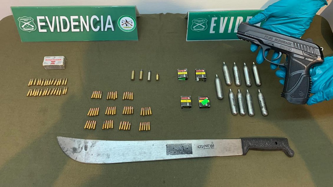 Detienen a sospechoso de ataque con machete en Arica: Lo tenía en su casa