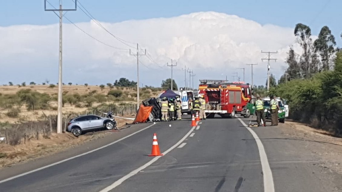 Ñuble: Tres personas murieron tras accidente en ruta de San Nicolás
