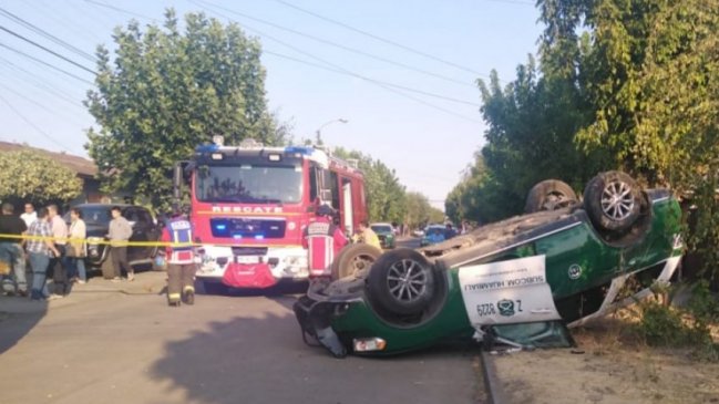 Cuatro lesionados dejó accidente que involucró a una patrulla policial en Chillán