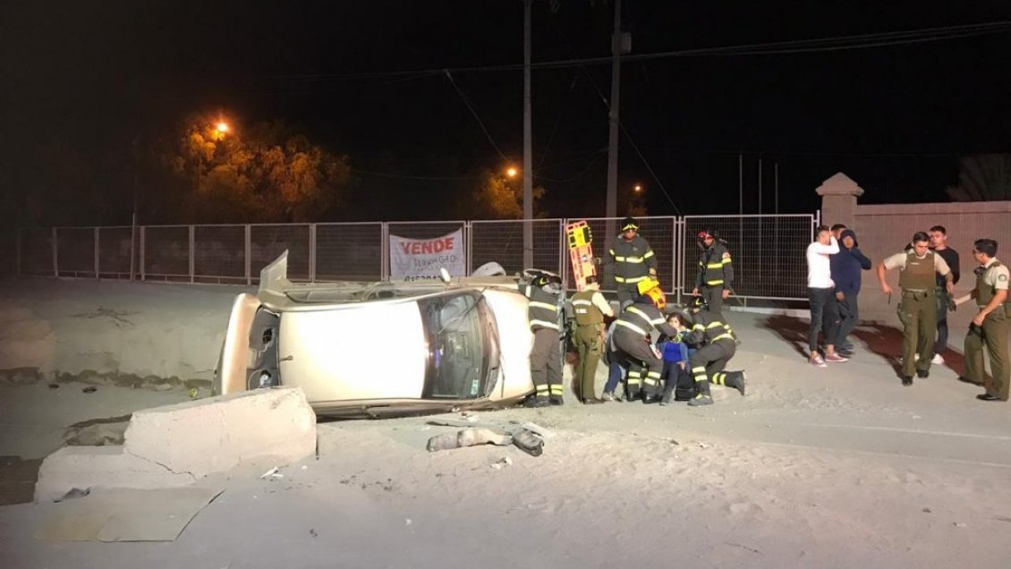 Cuatro lesionados dejaron dos accidentes carreteros en Copiapó