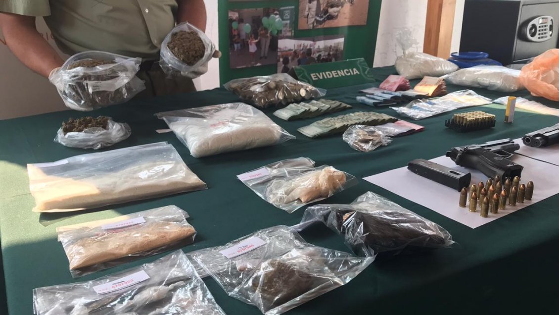 Prisión preventiva para cinco personas acusadas de tráfico de drogas y tenencia de armas de fuego