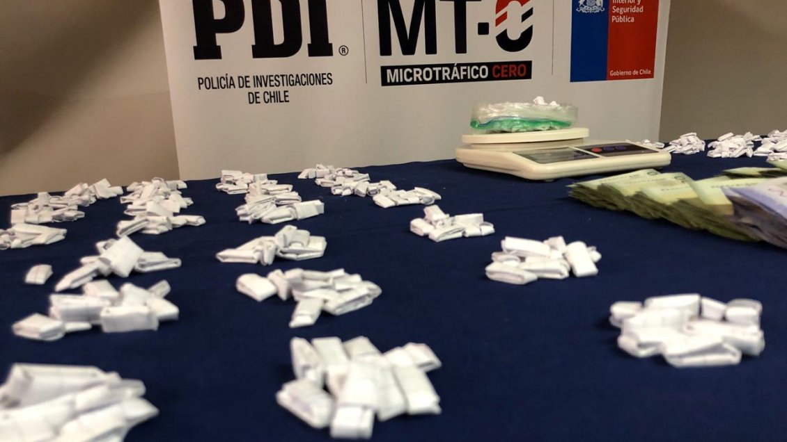 PDI detiene a mujer acusada de microtráfico de drogas en Graneros