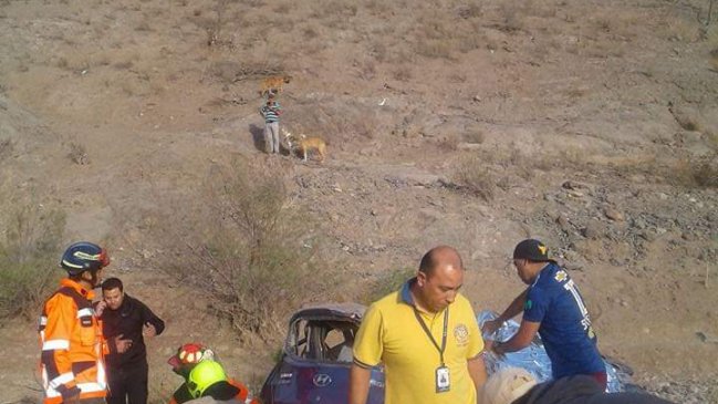 Madre e hijo fallecieron tras caer de barranco en Monte Patria