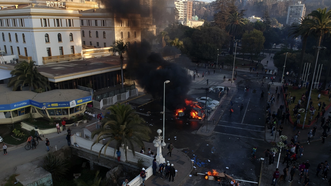 Hotel O'Higgins suspendió indefinidamente sus funciones tras ataque de encapuchados