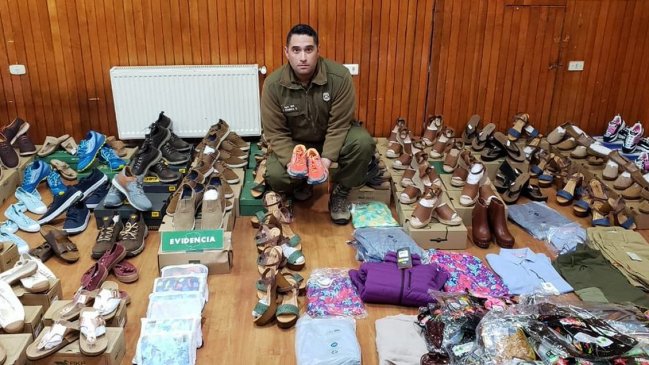 Recuperan calzado y ropa de conocidas marcas tras robo en Puerto Natales