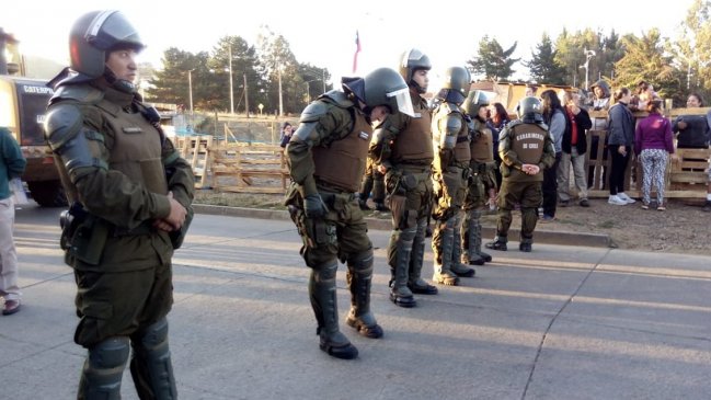Carabineros desaloja a más de 50 familias del sector Pichi Cautín de Temuco