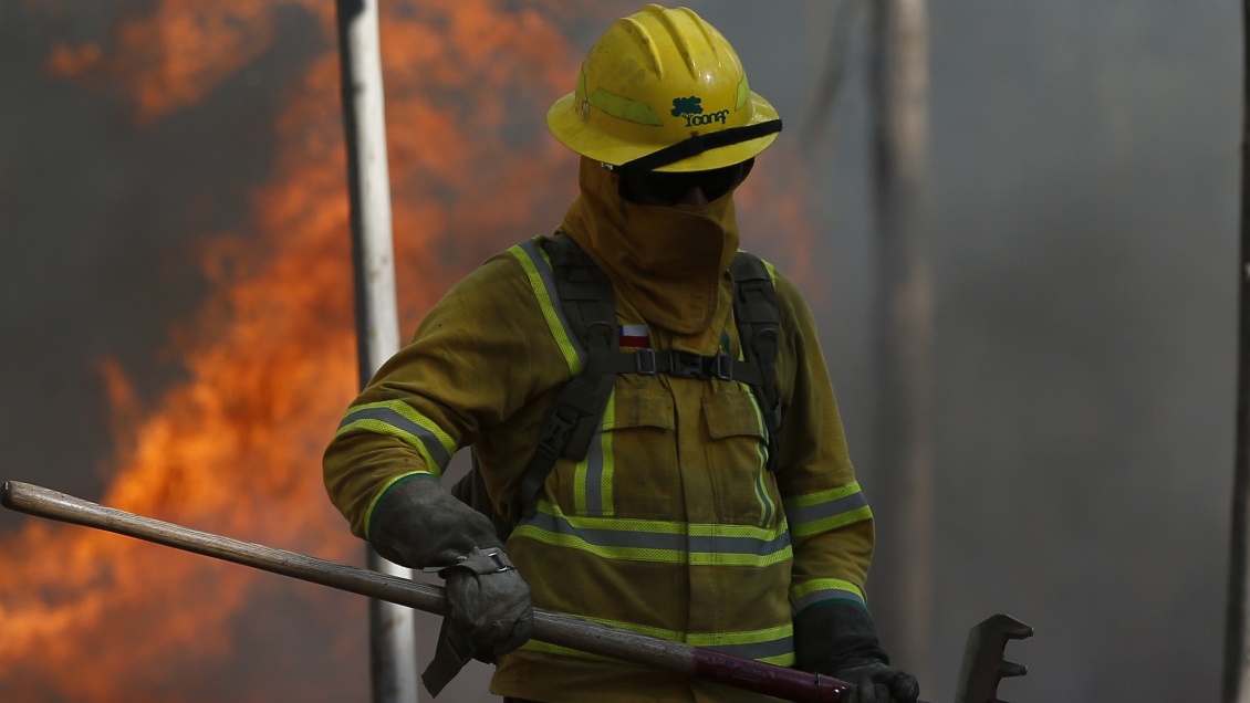 Decretan alerta roja en Temuco por incendio forestal en Cierro Ñielol